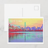 Beauful New York Central Park briefkaart (Voorkant / Achterkant)