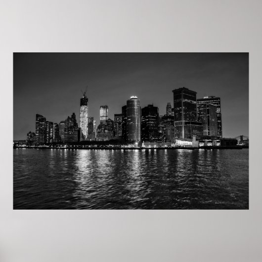 Beauful New York City Manhattan Skyline Poster (Voorkant)