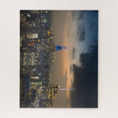 Beauful New York Evening Skyline Legpuzzel (Verticaal)