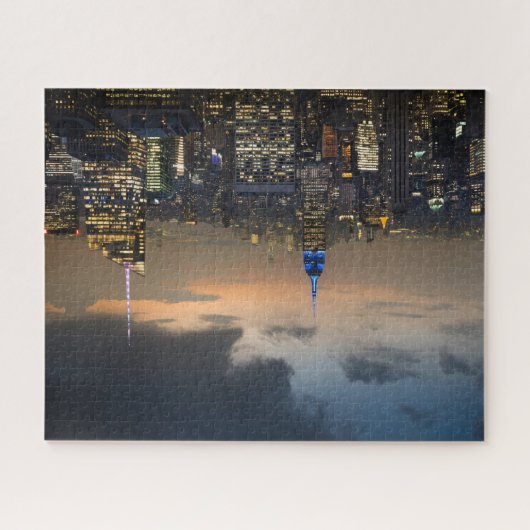 Beauful New York Evening Skyline Legpuzzel (Horizontaal)