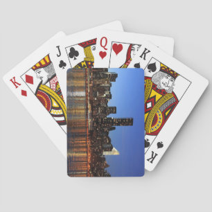 Beauful New York Evening Skyline Pokerkaarten