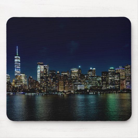 Beauful New York Skyline bij nacht Muismat (Voorkant)