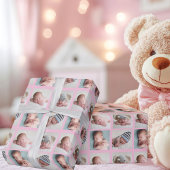 Beauful Newborn Foto 4 Afbeelding Baby Girl Pink Cadeaupapier