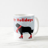 Beauful Newfie Dog Holiday Mok (Voorkant rechts)