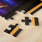 Beauful Night Uitzicht Kiev Oekraïne Legpuzzel (Zijkant)