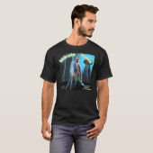 Beauful Nikola Tesla Colorized Cyan T Shirt (Voorkant volledig)