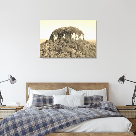 Beauful North Carolina Mountain Canvas Afdruk (Insitu (Slaapkamer))