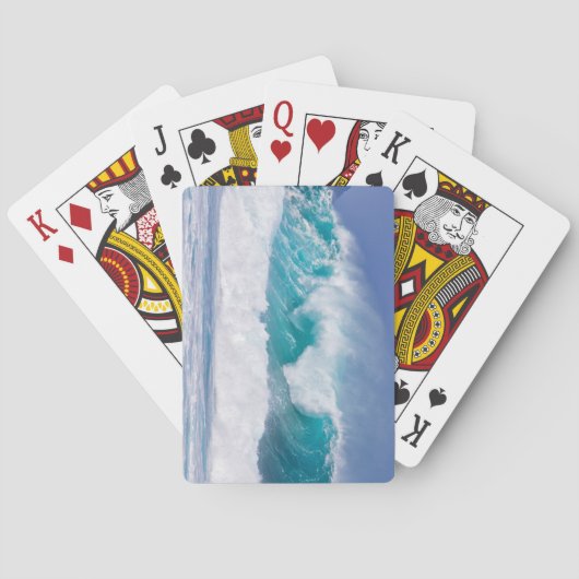 Beauful North Shore Beach Honolulu Hawaii Pokerkaarten (Achterkant)
