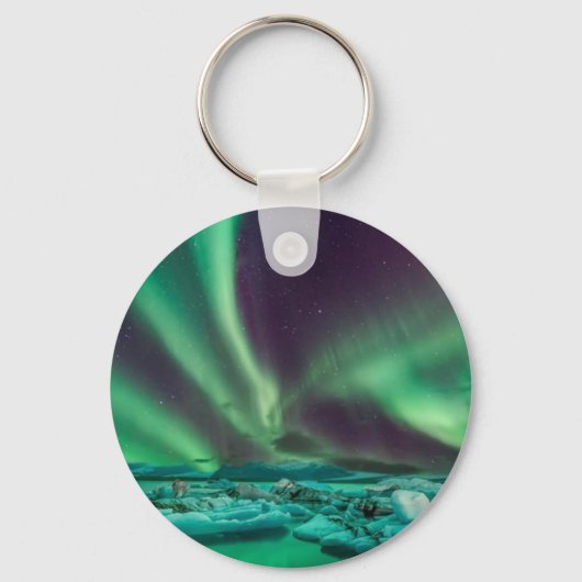 Beauful Northern Lights Sleutelhanger (Voorkant)