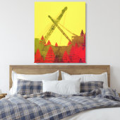 Beauful Northwest Crane Operating Engineer Art Canvas Afdruk (Insitu (Slaapkamer))