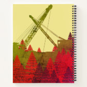 Beauful Northwest Crane Operating Engineer Art Notitieboek (Achterkant)