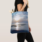 Beauful Ocean Sunset Photo Tas Beach Bag (Dichtbij)