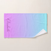 Beauful Ombre Lavender en Blue Bad Handdoek (Handdoek)
