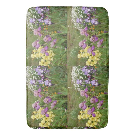 Beauful Paars Iris Flower floral Photo Badmat (Voorkant Verticaal)