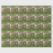 Beauful Paars Iris Flower floral Photo Cadeaupapier (Vlak)