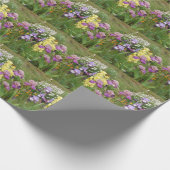 Beauful Paars Iris Flower floral Photo Cadeaupapier (Hoek)