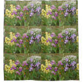 Beauful Paars Iris Flower floral Photo Douchegordijn (Voorkant)