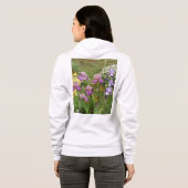 Beauful Paars Iris Flower floral Photo Hoodie (Achterkant volledig)