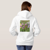 Beauful Paars Iris Flower floral Photo Hoodie (Achterkant volledig)
