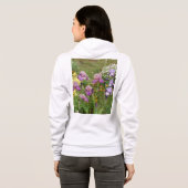 Beauful Paars Iris Flower floral Photo Hoodie (Achterkant volledig)