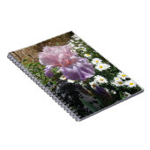 Beauful Paars Iris Flower floral Photo Notitieboek (Rechterzijde)