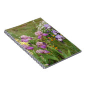 Beauful Paars Iris Flower floral Photo Notitieboek (Rechterzijde)