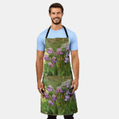 Beauful Paars Iris Flower floral Photo Schort (Gedragen)