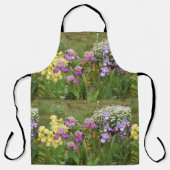 Beauful Paars Iris Flower floral Photo Schort (Voorkant)