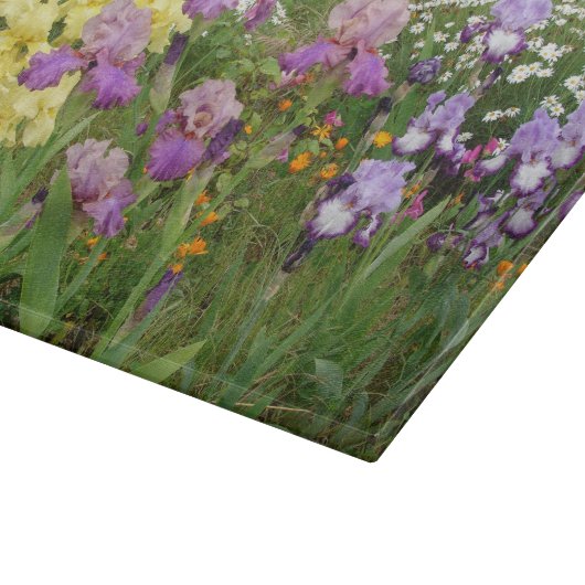 Beauful Paars Iris Flower floral Photo Snijplank (Hoek)