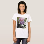 Beauful Paars Iris Flower floral Photo T-shirt (Voorkant volledig)