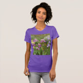 Beauful Paars Iris Flower floral Photo T-shirt (Voorkant volledig)