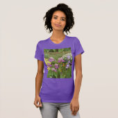 Beauful Paars Iris Flower floral Photo T-shirt (Voorkant volledig)