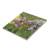 Beauful Paars Iris Flower floral Photo Tegeltje (Zijkant)