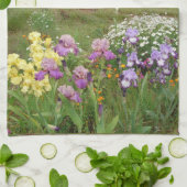 Beauful Paars Iris Flower floral Photo Theedoek (Gevouwen)