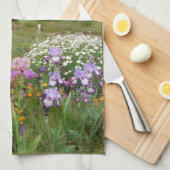 Beauful Paars Iris Flower floral Photo Theedoek (Quarter Fold)