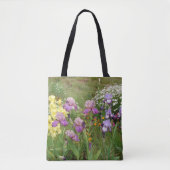 Beauful Paars Iris Flower floral Photo Tote Bag (Voorkant)