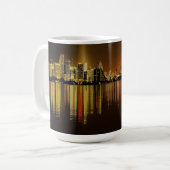Beauful Panoramic Miami Skyline Koffiemok (Voorkant links)