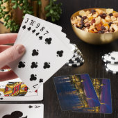 Beauful Paris Frankrijk Evening Skyline Pokerkaarten (Insitu)