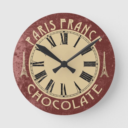 Beauful Paris Frankrijk Wall Clock Ronde Klok (Voorkant)