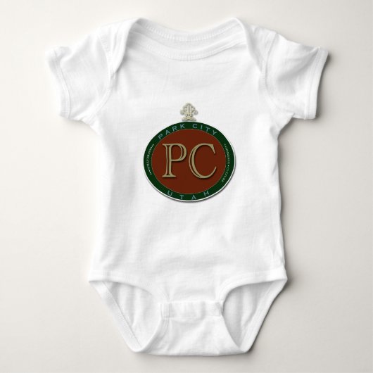 Beauful Park City Medallion Baby Gear Romper (Voorkant)