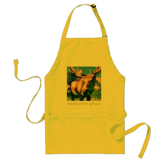 Beauful Park City Moose Apron Standaard Schort (Voorkant)
