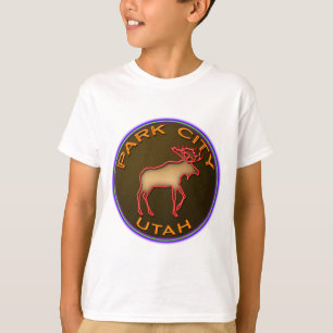 Beauful Park City Moose Medallion Gear T-shirt