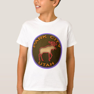 Beauful Park City Moose Medallion Gear T-shirt