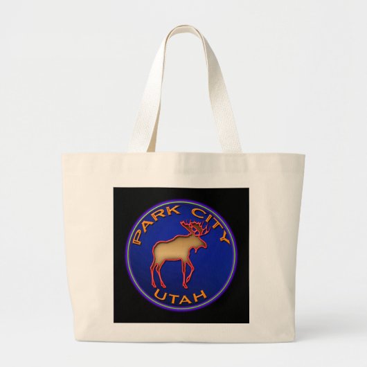 Beauful Park City Moose Souvenir Canvas tas (Voorkant)