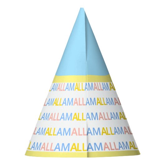 Beauful Party Llama Feesthoedjes (Achterkant)