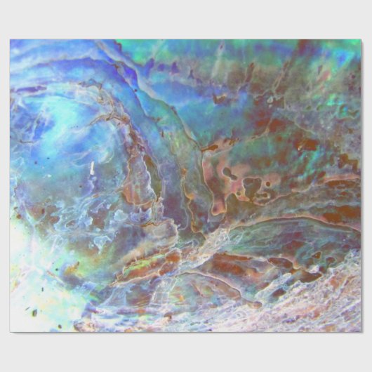 Beauful Paua Black Abalone New Zealand Shell Cadeaupapier (Vlak)