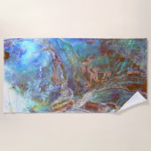 Beauful Paua Black Abalone New Zealand Shell Strandlaken (Voorkant)