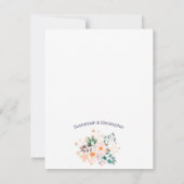 Beauful Peach Begonia Greenery Vrijgezellenfeest Kaart (Achterkant)