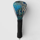 Beauful Peacock Feather Eye Plumes-cluster Golfheadcover (Voorkant)