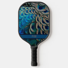 Beauful Peacock Feather Eye Plumes-cluster Pickleball Paddle